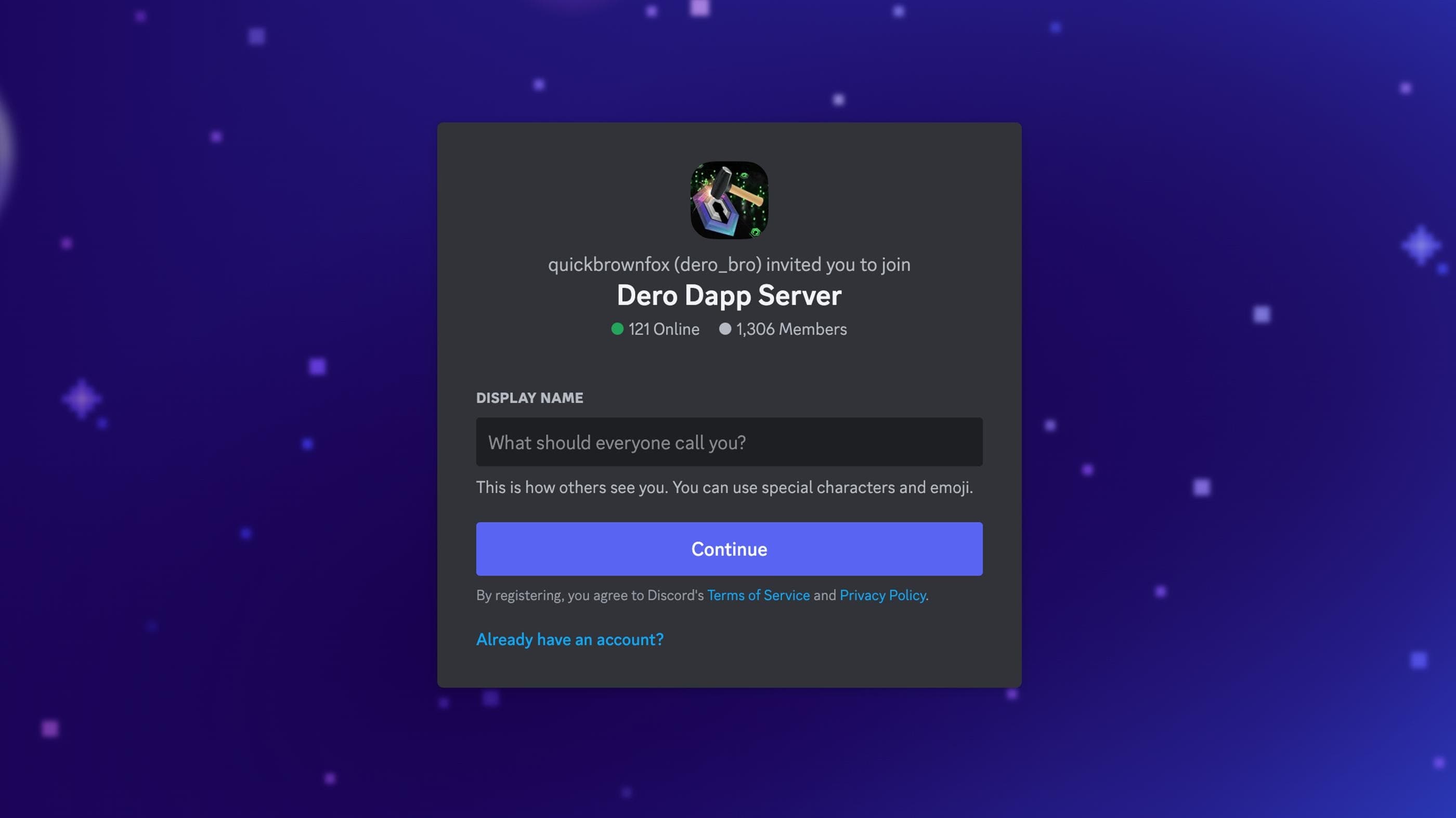 Dero Dapp Server